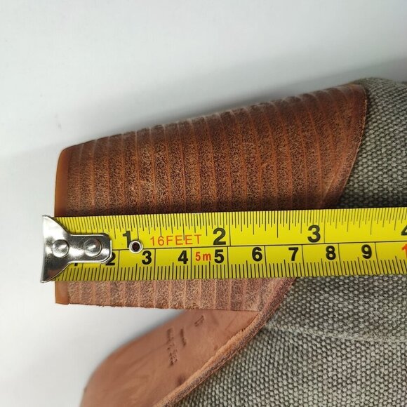 Rag & Bone Women’s Newbury Tan Canvas Ankle Boots Size 11 - Picture 5 of 9